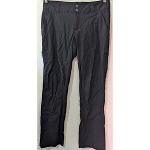 Columbia Omni Shade Pants Womans Size 6 (31x27) Black Active Straight Fit (601)